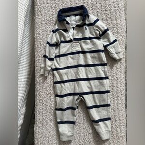 Baby Rugby Stripe Coverall